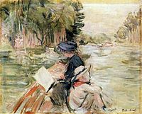 200px-Berthe Morisot - Mulher com criança num bote