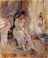 Berthe Morisot Young Girl Putting on Her Stockings