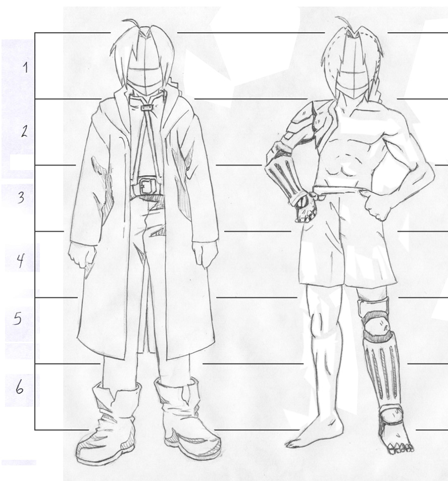 Como dibujar a edward elric 1011